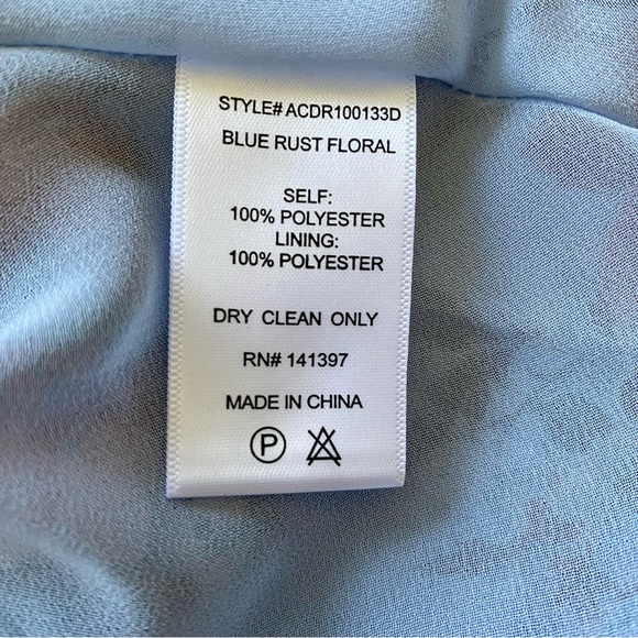 ASTR The Label Gaia Floral Midi Dress - Blue Rust Floral - Small - Picture 13 of 14